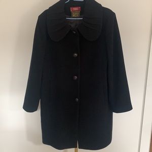 Cashmere and Wool Blend black Coat